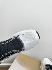 LOEWE 26S CLOUDTILT SNEAKER IN BLACK IVORY RECYCLED POLYESTER