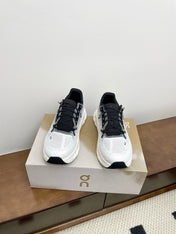 LOEWE 26S CLOUDTILT SNEAKER IN BLACK IVORY RECYCLED POLYESTER