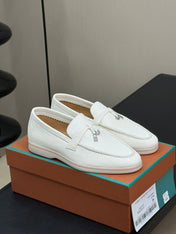 LP SUMMER CHARMS WALK LOAFERS WHITE LAMBSKIN