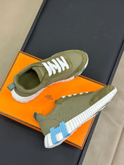 BOUNCING SNEAKERS OLIVE CALFSKIN