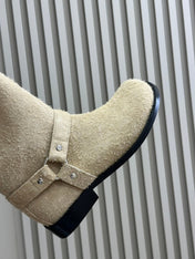 LW CAMPO BIKER BOOT KHAKI SUEDE