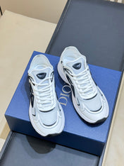 DIOR 26S B30 COUNTDOWN TECH SNEAKER IN WHITE TECHNICAL FABRIC AND SUEDE