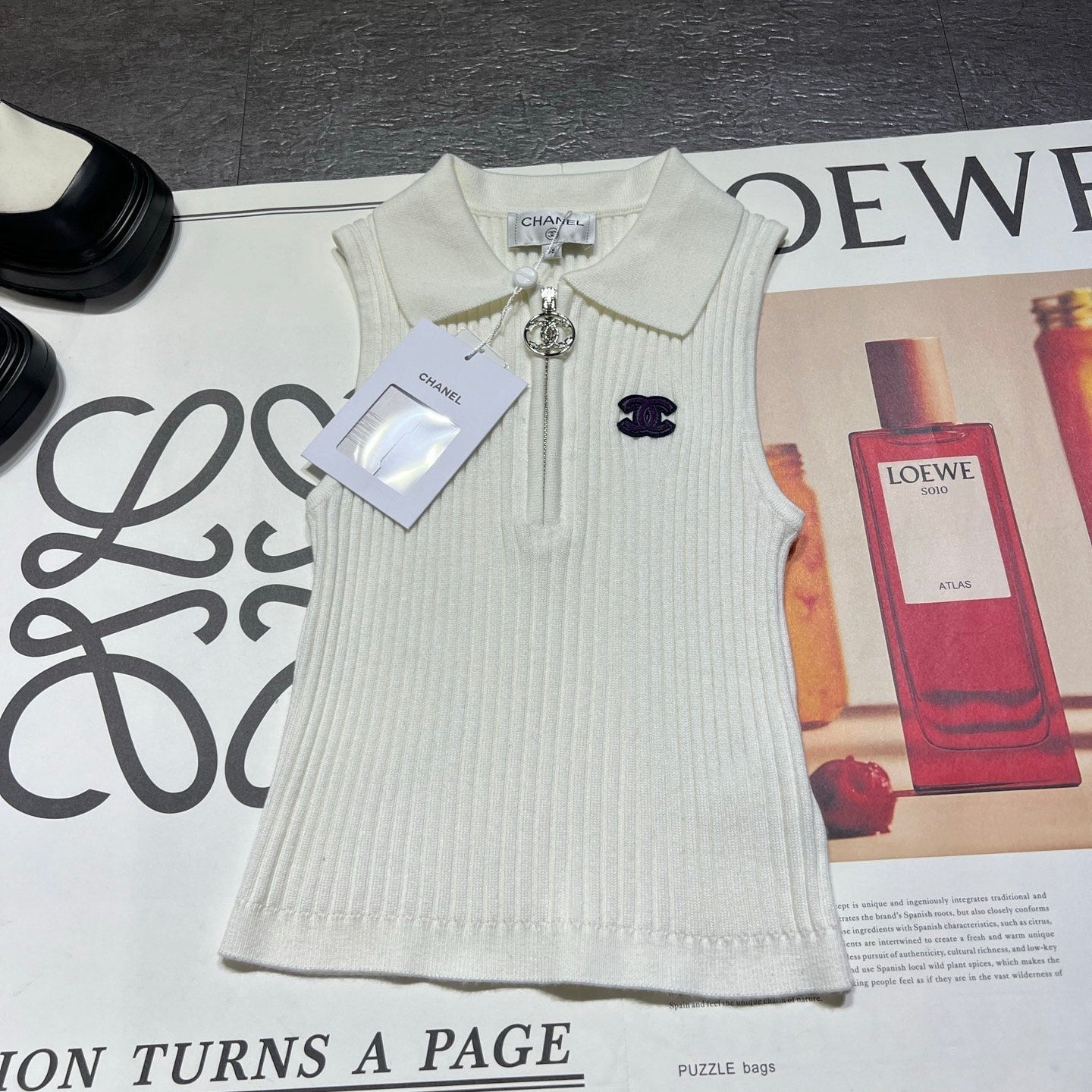 CHANEL 26S KNIT TANK TOP STYLE 1097