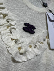 CHANEL 26S SHORT-SLEEVE KNIT TOP STYLE 1096