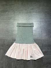 MIUMIU 26S STRAPLESS DROP WAIST MINI DRESS 1207