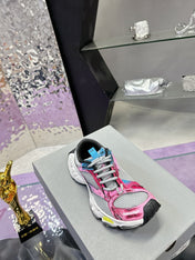 STAPLER SNEAKER IN GRAY PINK BLUE POLYURETHANE AND MESH