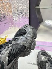 STAPLER SNEAKER IN BLACK MIX GRAY POLYURETHANE AND MESH