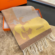 HERMES 25S SCARF 170 IN CASHMERE 854664