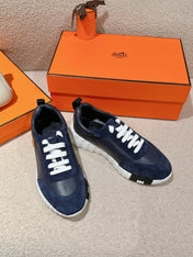 MAINLAND SNEAKER IN NAVY BLUE SUEDE AND CALFSKIN 959296