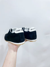 PLUME SUEDE SNEAKERS BLACK