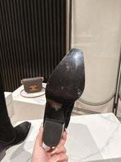 CELINE 25S HIGH BOOTS FOR FALL AND WINTER 45MM IN BLACK SUEDE