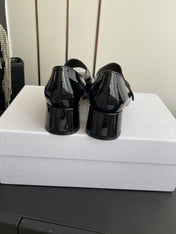 DIOR 26S MARY JANE 45 MM IN BLACK GLOSSY CALFSKIN
