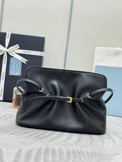 PRADA 25S DADA SMALL BAG 25 IN BLACK CALFSKIN GOLD HARDWRE