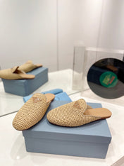 Crochet Mules 5mm Beige