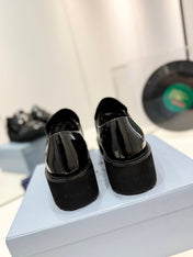PRA BRUSHED LOAFERS GLOSSY BLACK LAMBSKIN
