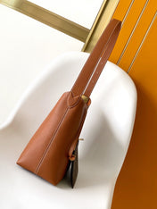 LV 25S LOW KEY HOBO BAG 28 CM IN BURNT ORANGE CALFSKIN