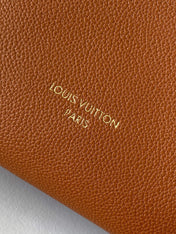 LV 25S LOW KEY HOBO BAG 35 CM IN BURNT ORANGE CALFSKIN