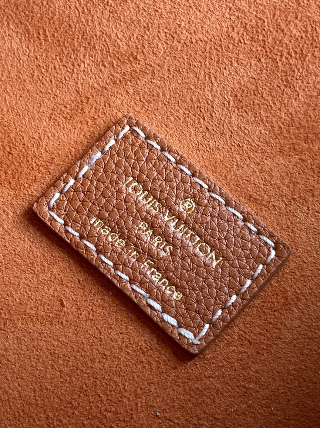 LV 25S LOW KEY HOBO BAG 35 CM IN BURNT ORANGE CALFSKIN