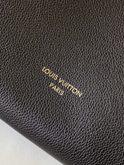 LV 25S LOW KEY HOBO BAG 35 CM IN BLACK CALFSKIN