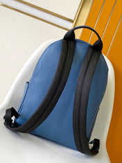 DISCOVERY BACKPACK 38 IN BLUE MONOGRAM ECLIPSE CANVAS AND TAURILLON