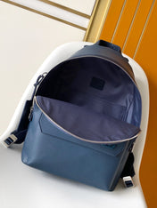 LV 25S TAKEOFF BACKPACK 43 IN ATLANTIC BLUE CALFSKIN