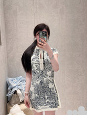 DIOR 25S PRINTED DRESS 700