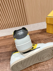 FENDI MATCH TRAINER IN MULTICOLOR CALFSKIN AND HIGH-DENSIITY FABRIC