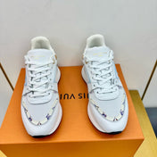 NEO RUN AWAY SNEAKER IN WHITE MIX SKY BLUE CALFSKIN