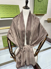 GUCCI 25S SCARF 200 IN CASHMERE SILK 706563