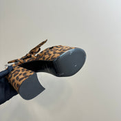 BIANCA PLATFORM SANDALS IN LEOPARD PRINT SUEDE