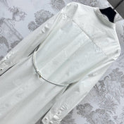 GUCCI 25S EMBROIDERED SHIRT DRESS WITH BELT 264644