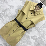 DIOR 25S SLEEVELESS DRESS WITH BELT 264685