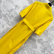 MAX MARA BELTED DRESS WITH LAPEL COLLAR 267812