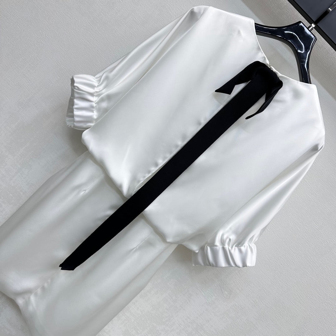 MAXMA 25S SHORT SLEEVE DRESS WITH BOW 264550