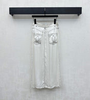 CHANEL HIGH-WAIST SKIRT WITH CUT-OUT HEM 274762