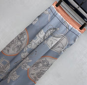 HERMES 26S CROPPED WIDE LEG SILK PANTS 584