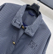 MIUMIU 26S COLLAR PLAID JACKET 893