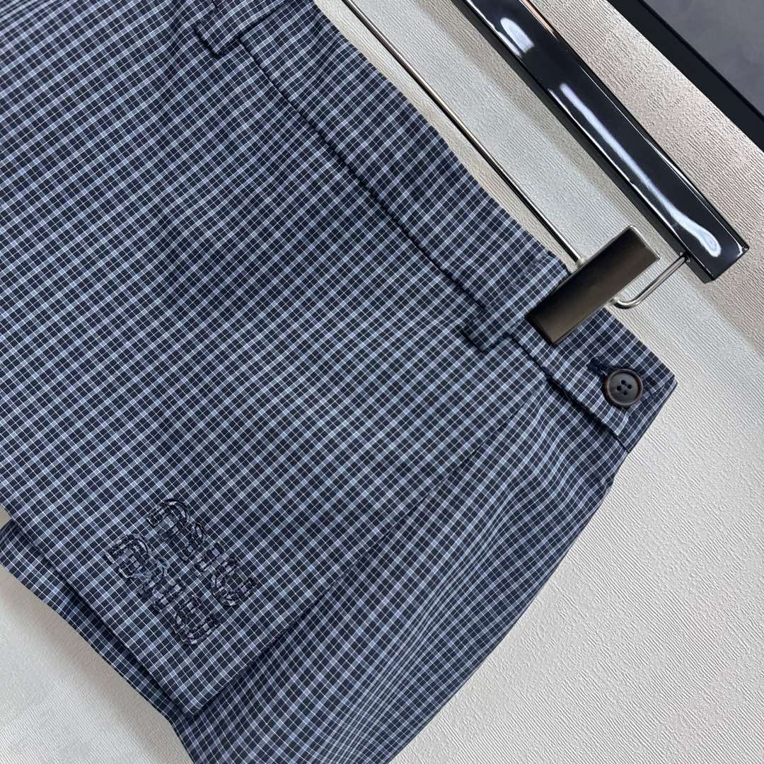 MIUMIU 26S MINI PLAID SKORT 894