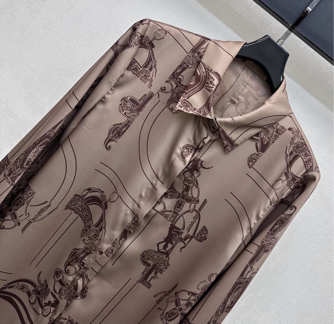 HERMES 26S LONG SLEEVED SHIRT 486