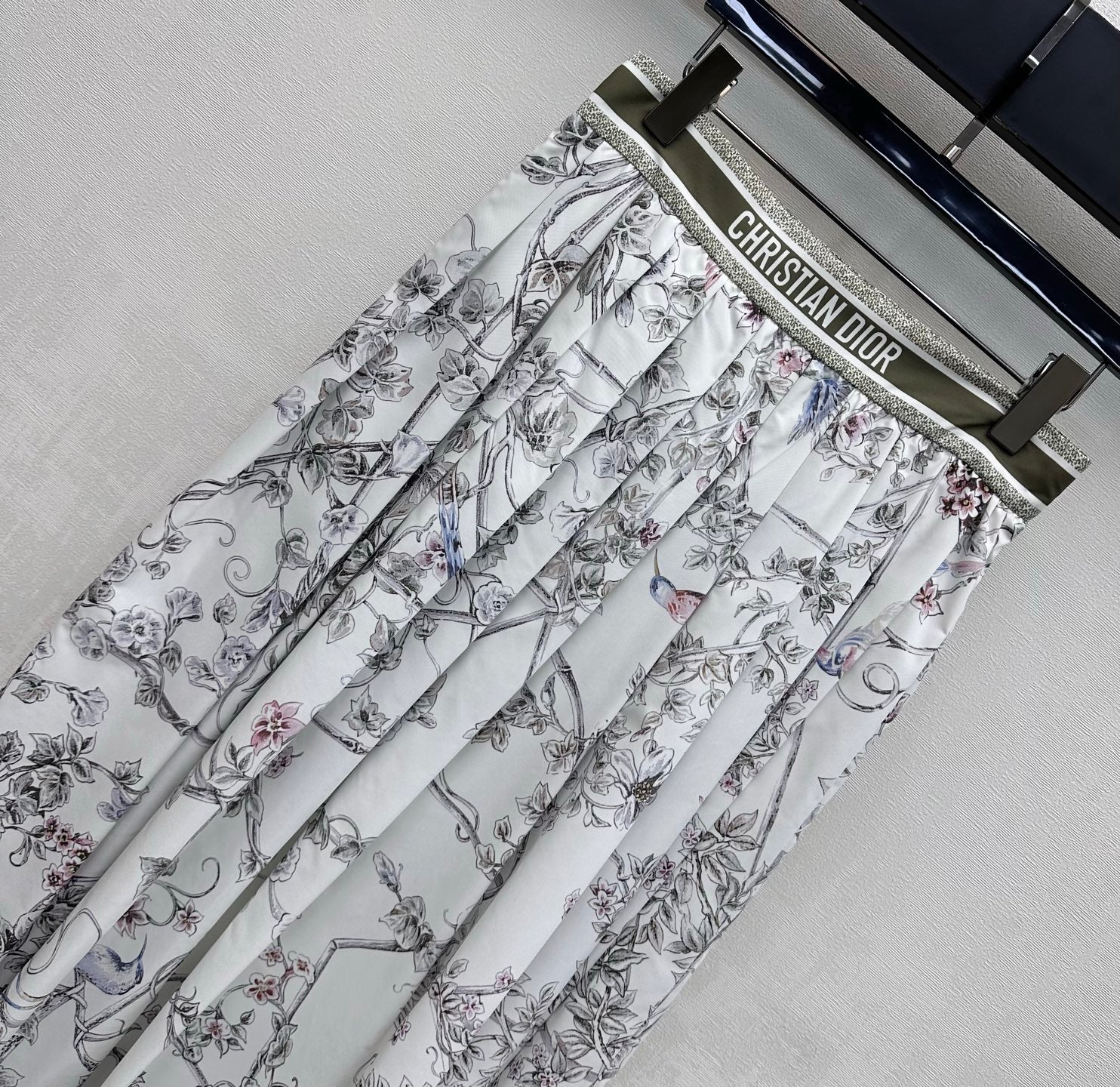 DIOR 26S FLORAL SILK SKIRT 1195