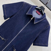 GUCCI 26S ZIP FRONT DENIM DRESS 299