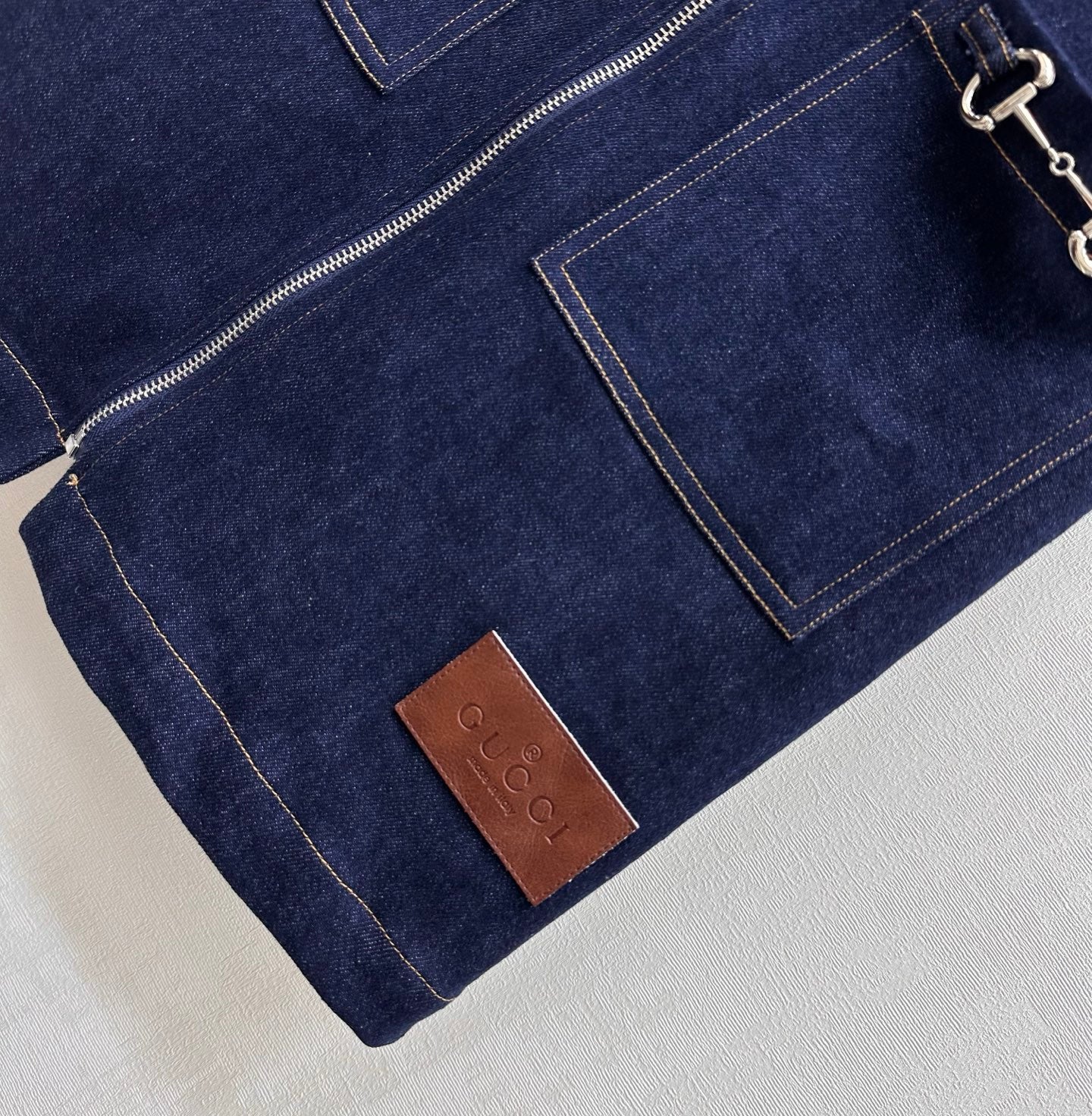 GUCCI 26S ZIP FRONT DENIM DRESS 299