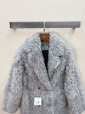 HERMES 25S LONG FUR COAT 233