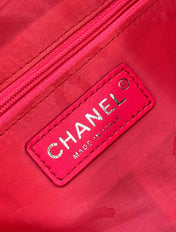 CHANEL CAMBON LARGE FLAP 25S 33 CM IN BLACK CALFSKIN WITH LOGO