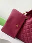 CC 25C HOBO BAGS 40CM DARK RED GRAINED CALFSKIN