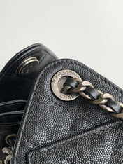 CHANEL 25S HOBO BAG 22 IN BLACK CAVIAR LEATHER STYLE 1
