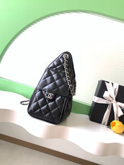 CHANEL 26S HOBO BAG 30 IN BLACK CALFSKIN