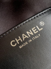 CHANEL 26S HOBO BAG 30 IN BLACK CALFSKIN