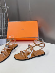 JUNE SANDAL CARAMEL CALFSKIN