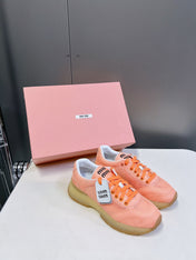 BASIC SNEAKERS IN LIGHT ORANGE MESH